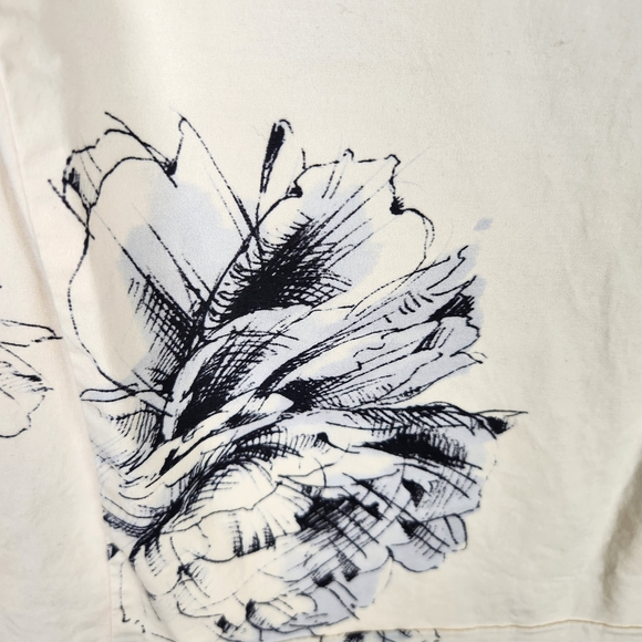 EUC LN Express Floral Square Neck Tiered Poplin Maxi Dress Size Medium #0457 - Picture 4 of 12